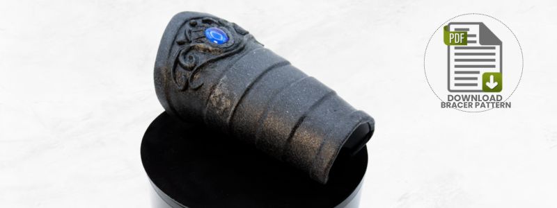 DIY bracers with EVA foam and ThermoArt | Tutorial + pattern